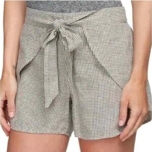 Patagonia Garden Island Hemp Checkered Shorts Size Medium Gray